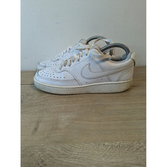 Nike Court Vision Low Triple White CD5434-100 Women Shoes Size 7.5 - Picture 3 of 9